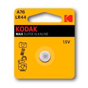 KODAK MAX PILA KA76/LR44, 1.5V, PACK 1 UD.