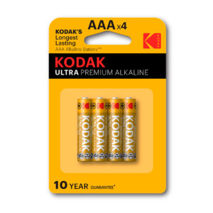 KODAK ULTRA PREMIUM PILA AAA/K3A, 1.5V, PACK 4 UDS.