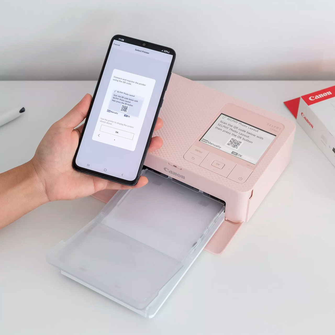 IMPRESORA CANON SELPHY CP1500 ROSA - Imagen 10