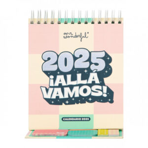 CALENDARIO DE SOBREMESA PEQUEÑO 2025 - 2025: ¡ALLÁ VAMOS!
