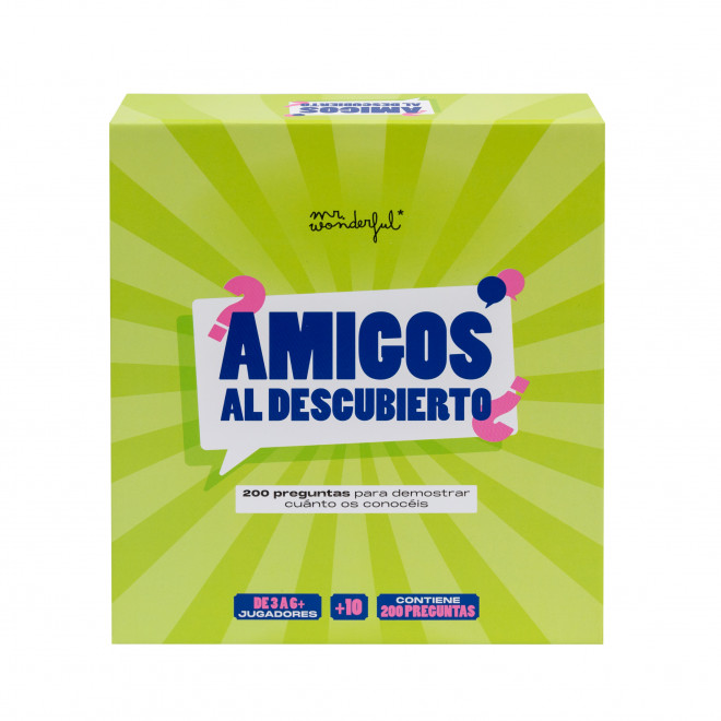 JUEGO DE CARTAS - AMIGOS AL DESCUBIERTO
