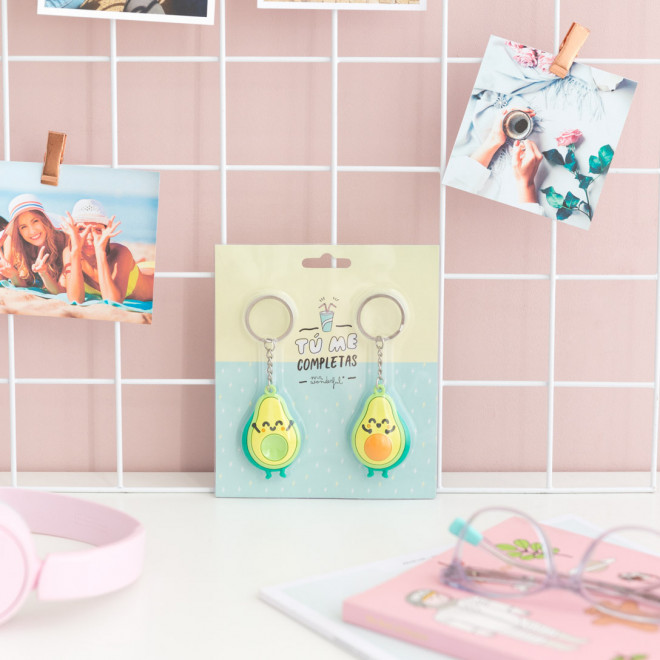 SET DE 2 LLAVEROS AGUACATE PARA PERSONAS QUE ENCAJAN A LA PERFECCIÓN - Imagen 9