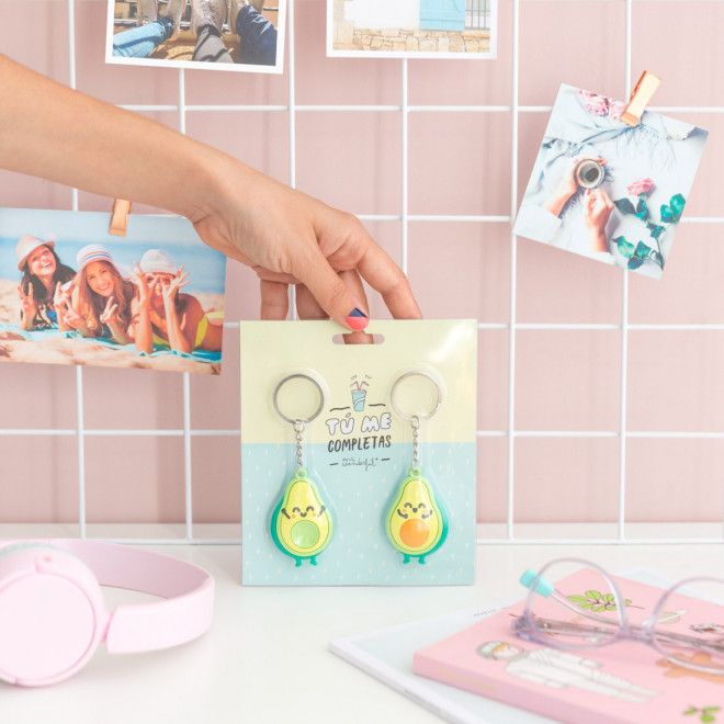 SET DE 2 LLAVEROS AGUACATE PARA PERSONAS QUE ENCAJAN A LA PERFECCIÓN - Imagen 10