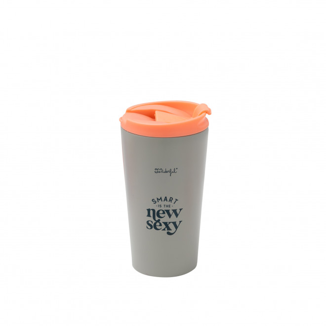 TAZA TAKE AWAY TÉRMICA - SMART IS THE NEW SEXY