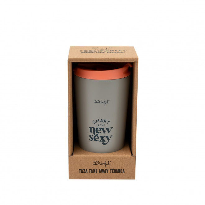 TAZA TAKE AWAY TÉRMICA - SMART IS THE NEW SEXY - Imagen 3