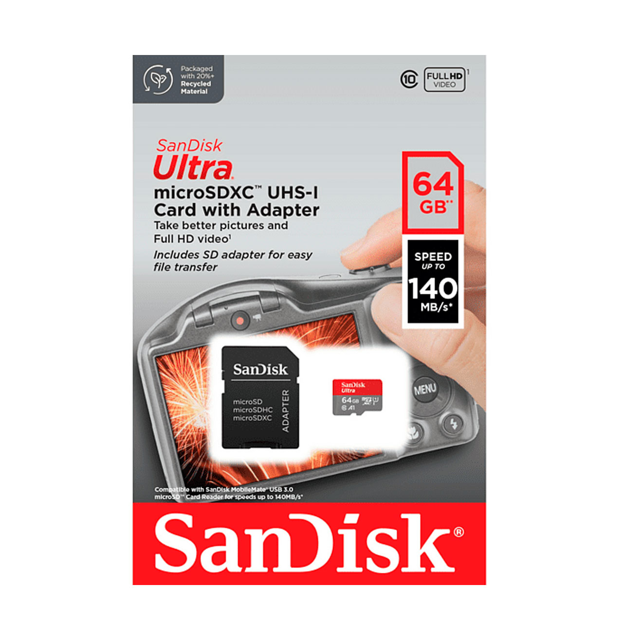 SANDISK TARJETA MEMORIA SDXC MICRO 64GB ULTRA 140Mb/s C10 IMAGING - Imagen 4