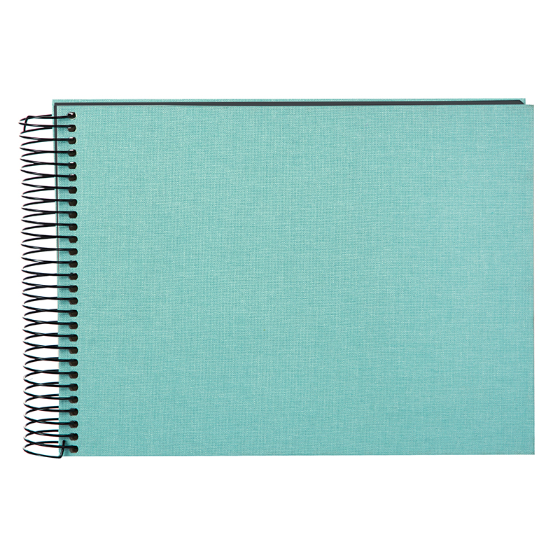Goldbuch Bella Vista Album de Pegar 24×17 cm Espiral 40 páginas negras Aqua