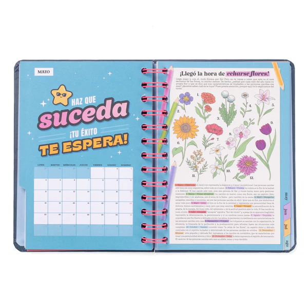 AGENDA WONDER PEQUEÑA 2025-2026 SEMANAL - PLANAZOS, ILUSIONES Y BUENAS VIBRACIONES - Imagen 2