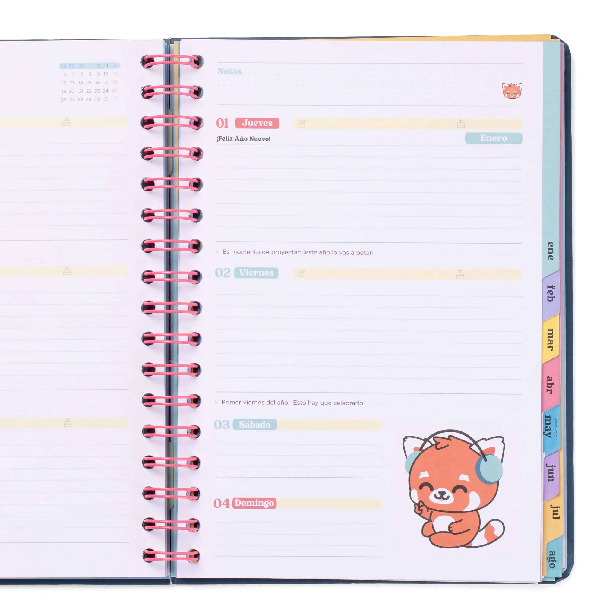 AGENDA WONDER 2025-2026 SEMANAL - PLANAZOS, ILUSIONES Y BUENAS VIBRACIONES - Imagen 4