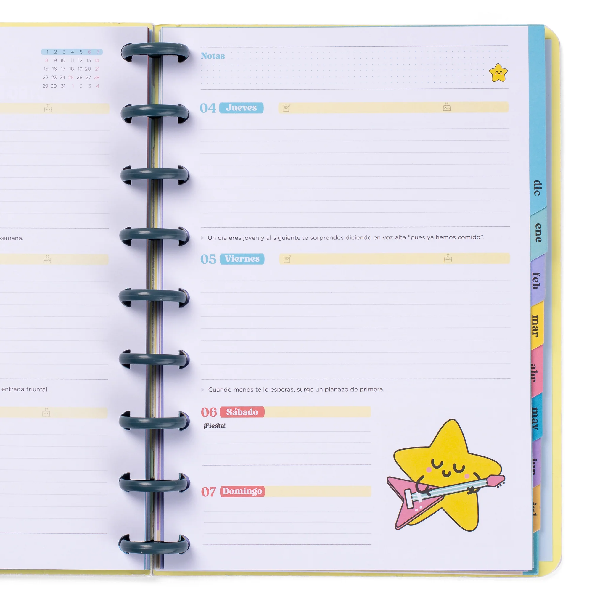 AGENDA WONDER 2025-2026 SEMANAL - CON GANAS, SEGURO QUE GANAS - Imagen 5