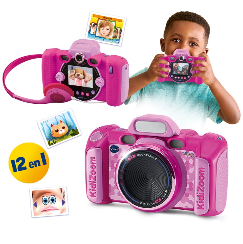 CÁMARA INFANTIL VTECH KIDIZOOM DUO FX ROSA - Imagen 7