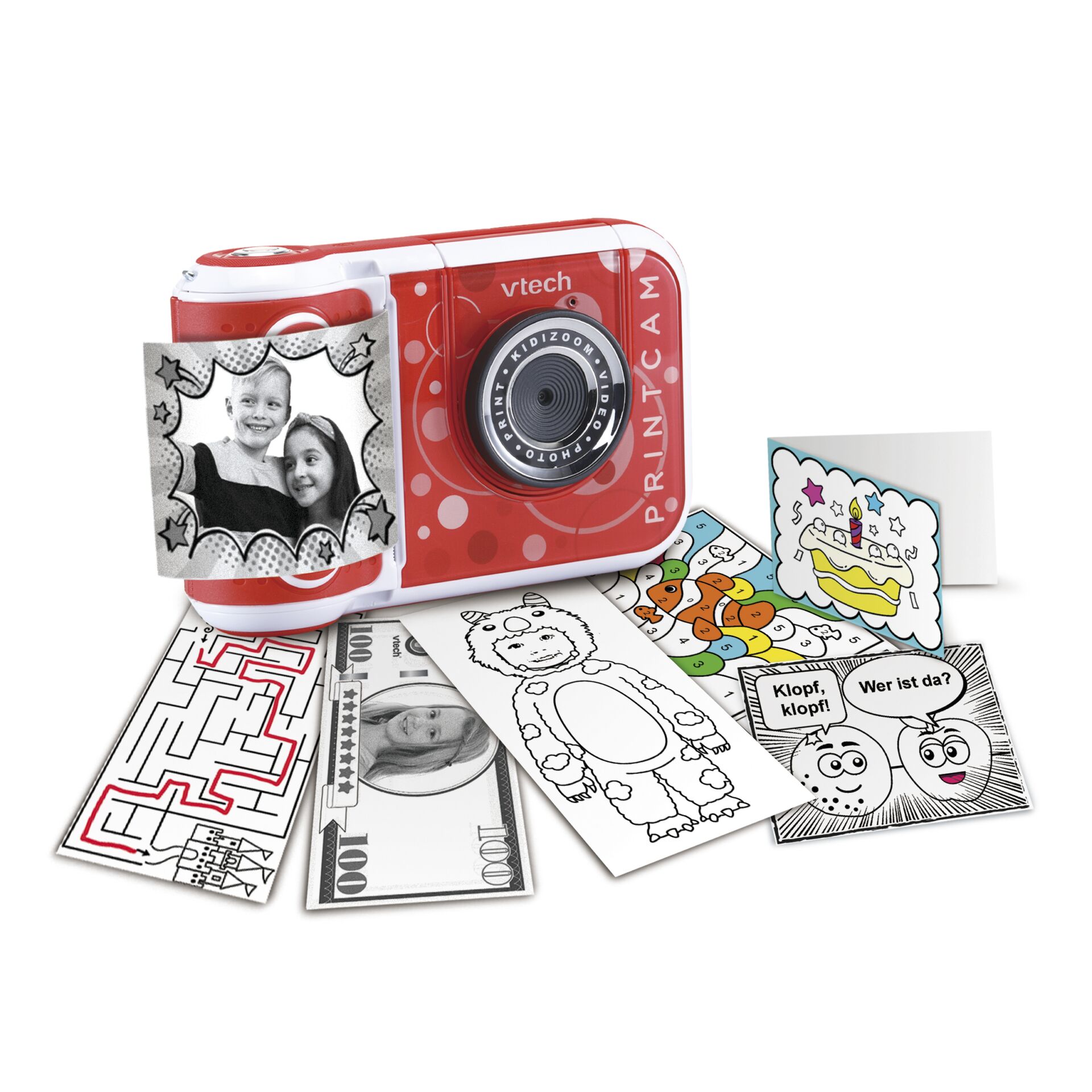 CÁMARA INFANTIL INSTANT VTECH KIDIZOOM PRINT CAM ROJA - Imagen 4