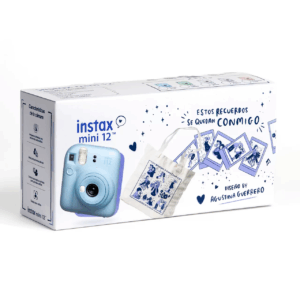 Fujifilm Instax Cámara Inst. MINI 12 Kit Navidad Pastel Blue