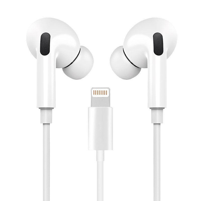 AURICULARES BLANCOS COOL STEREO CON MICRO PARA I-PHONE GOMA IN-EAR (LIGHTNING BLUETOOTH) - Imagen 2