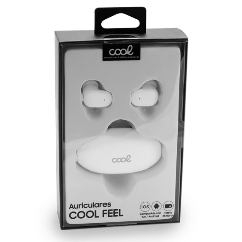 AURICULARES STEREO BLUETOOTH DUAL POD EARBUDS COOL FEEL BLANCO - Imagen 7