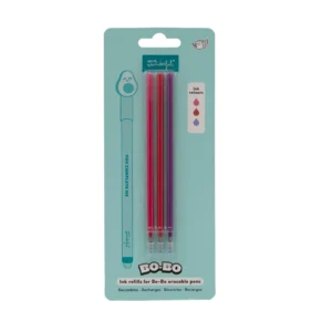 SET DE 3 RECAMBIOS PARA BOLIS BORRABLES BO-BO - ROSA, GRANATE Y LILA