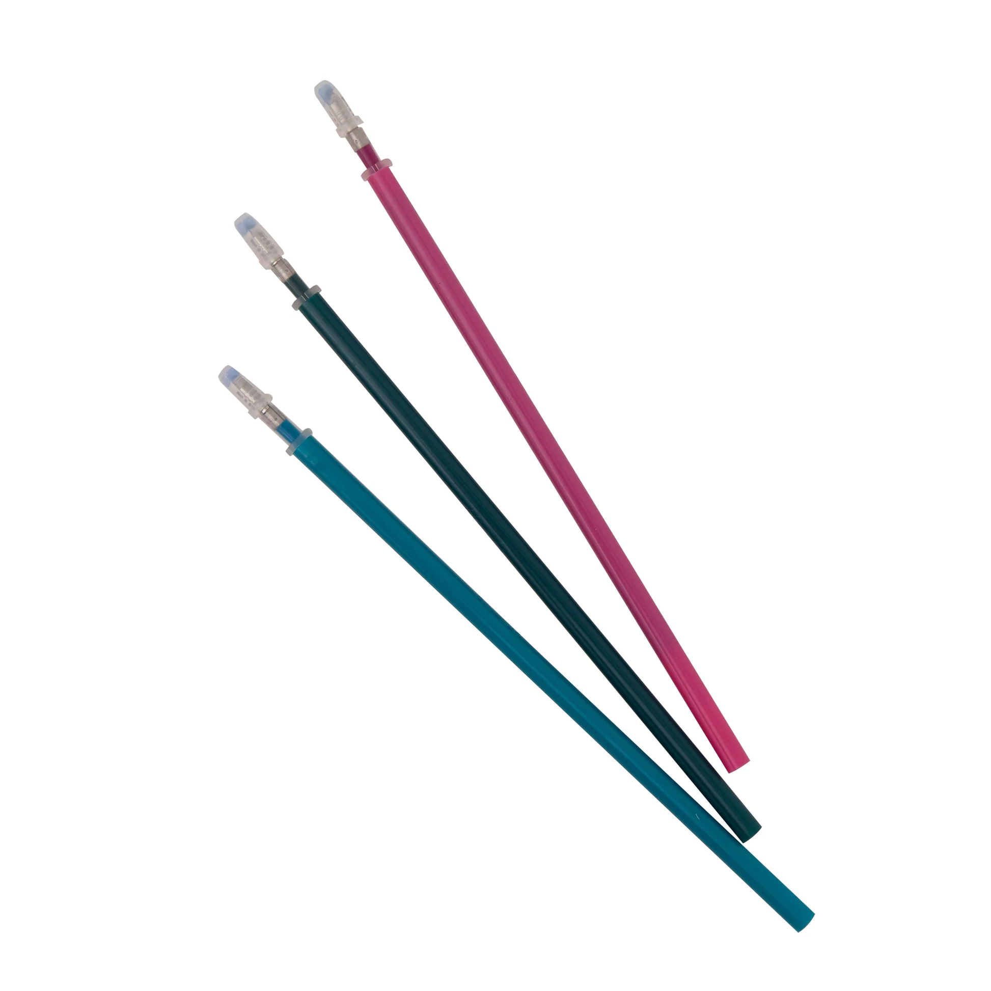 SET DE 3 RECAMBIOS DE TINTA PARA BOLIS BORRABLES BO-BO - CELESTE, VERDE Y MORADO - Imagen 2