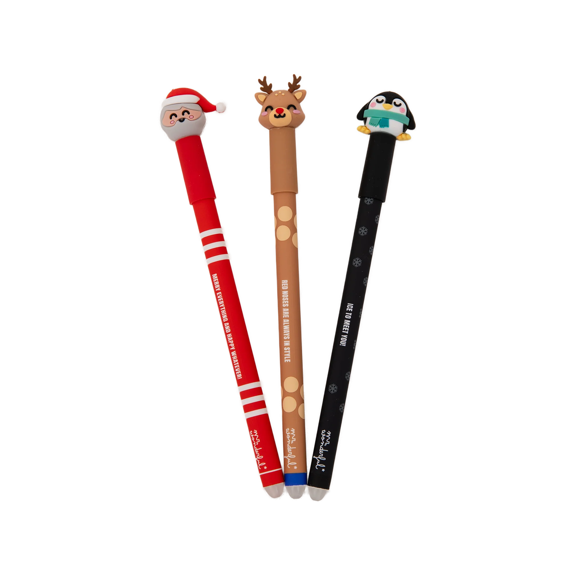 Set-of-3-erasable-pens-Bo-Bo-Santa-Claus-penguin-and-reindeer_UN-02