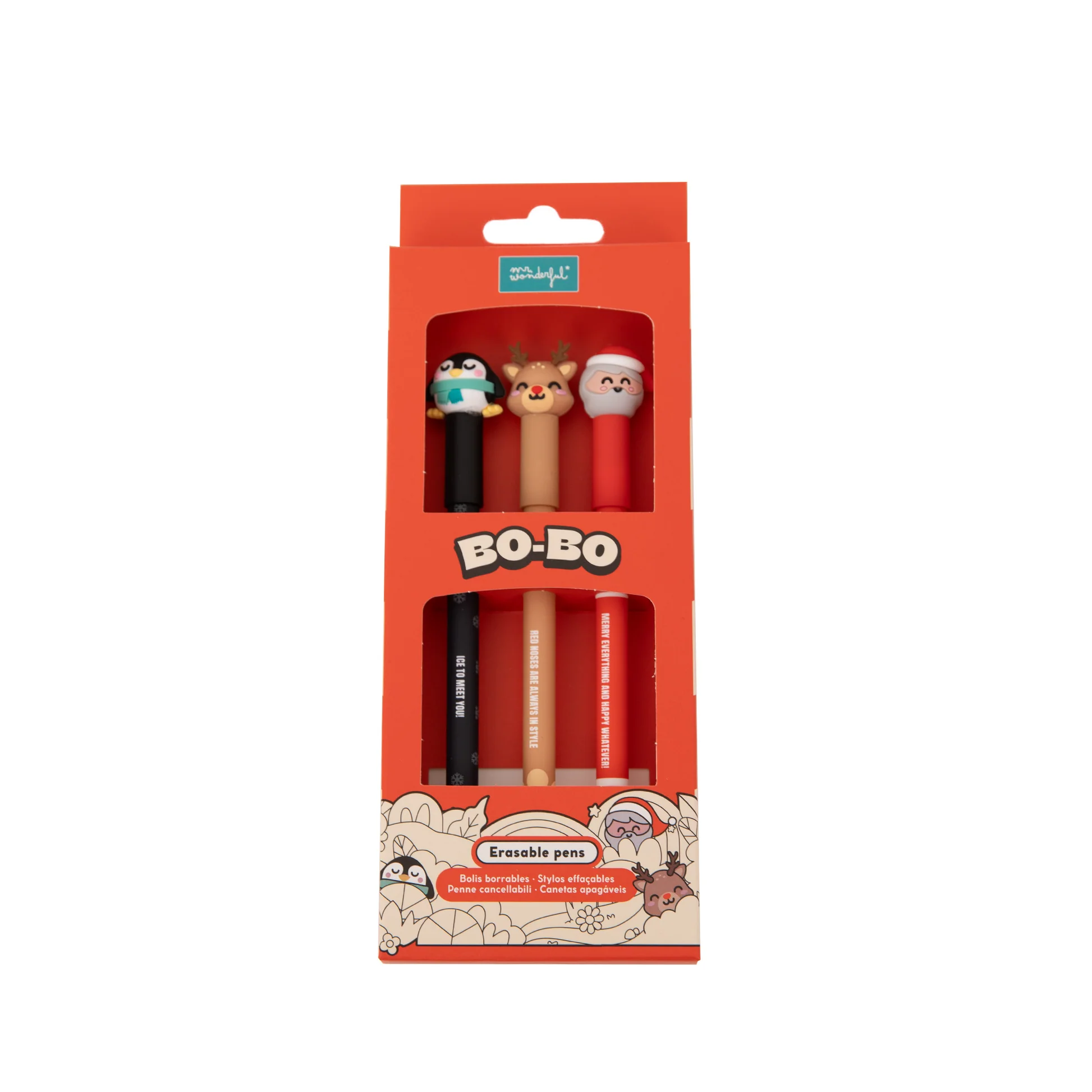 Set-of-3-erasable-pens-Bo-Bo-Santa-Claus-penguin-and-reindeer_UN-02_1