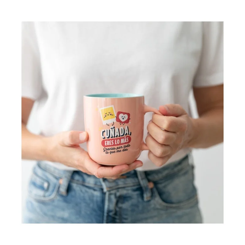 TAZA - CUÑADA, ERES LO MÁS, GRACIAS POR TODO LO QUE ME DAS - Imagen 2