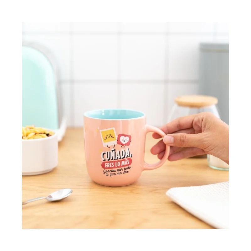 TAZA - CUÑADA, ERES LO MÁS, GRACIAS POR TODO LO QUE ME DAS - Imagen 4