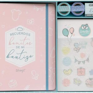 KIT SCRAPBOOKING ALBUM COMUNION ROSA