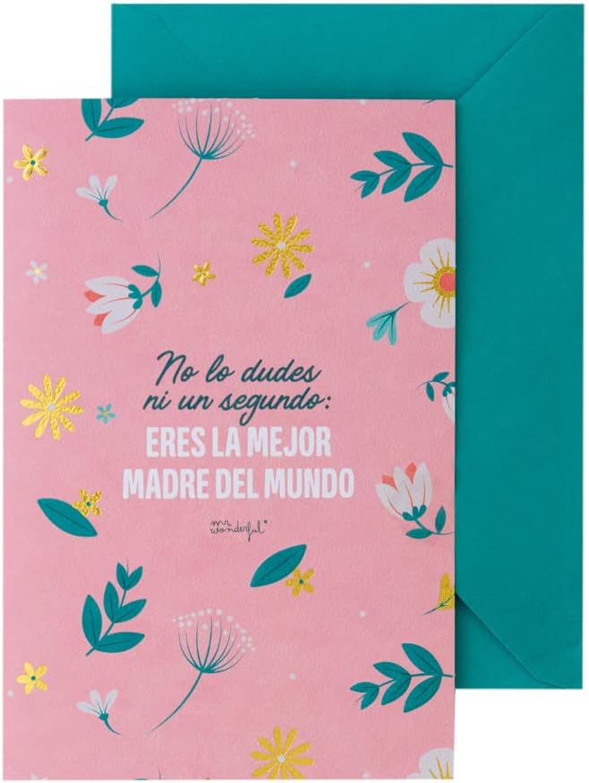 POSTAL - NO LO DUDES NI UN SEGUNDO: ERES LA MEJOR MADRE DEL MUNDO - Imagen 2