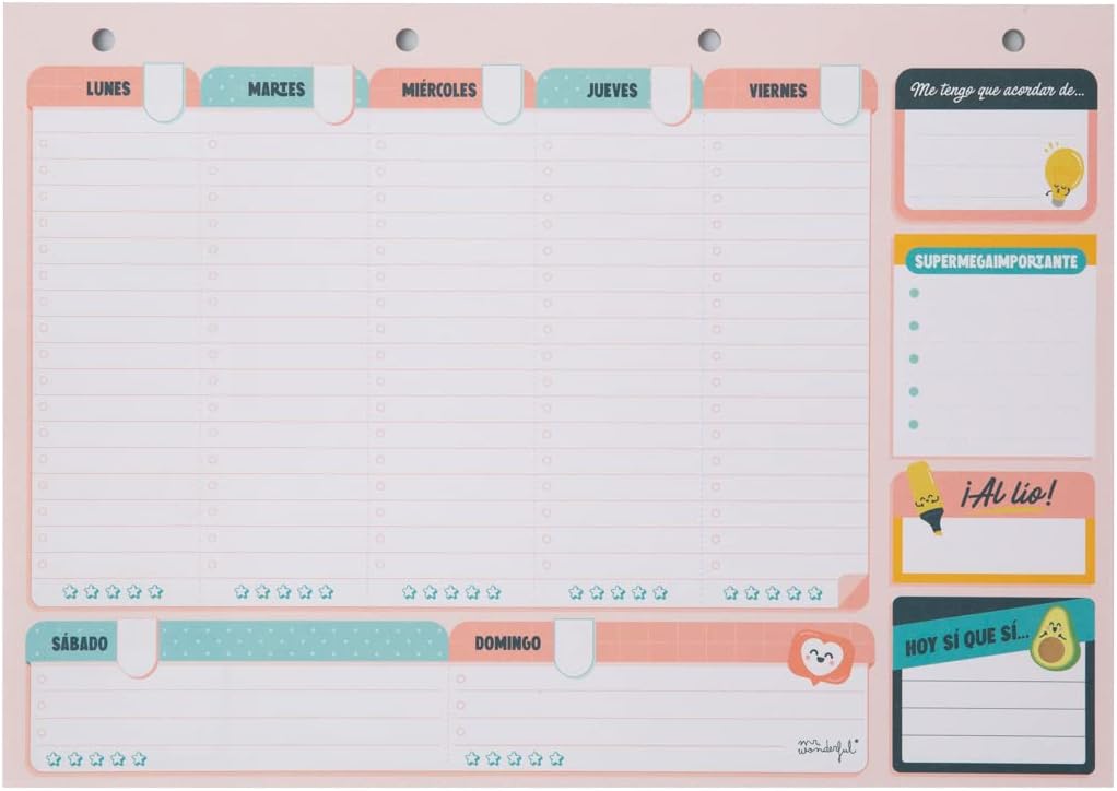 ORGANIZADOR SEMANAL PARA QUE NO SE TE ESCAPE NI UN PLAN - Imagen 2