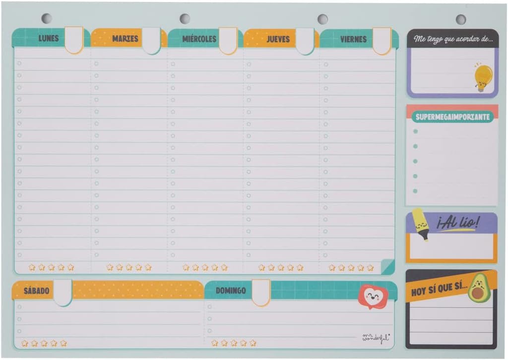ORGANIZADOR SEMANAL PARA QUE NO SE TE ESCAPE NI UN PLAN - Imagen 3