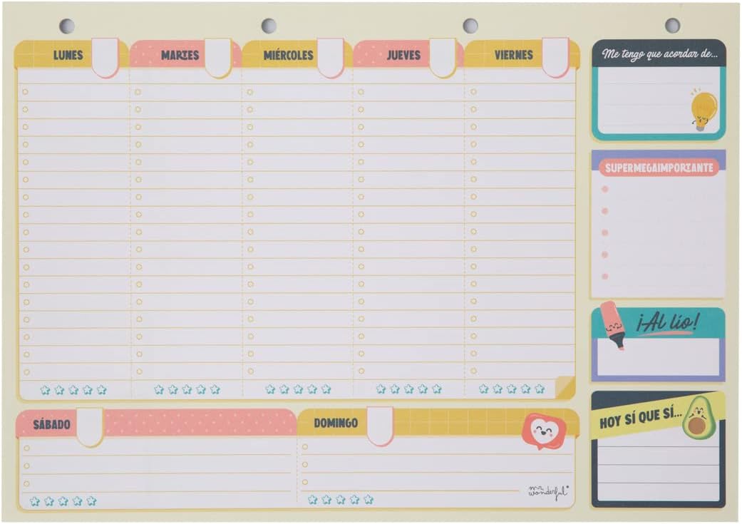 ORGANIZADOR SEMANAL PARA QUE NO SE TE ESCAPE NI UN PLAN - Imagen 4