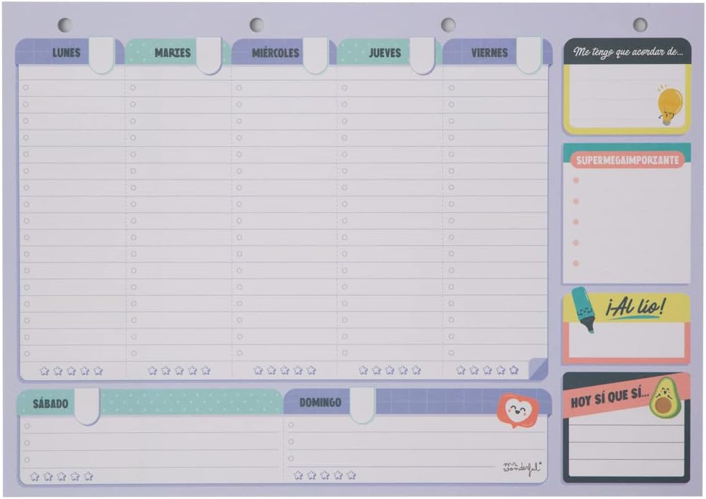 ORGANIZADOR SEMANAL PARA QUE NO SE TE ESCAPE NI UN PLAN - Imagen 5