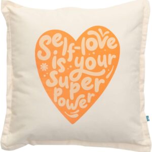 COJIN NARANJA - SELF-LOVE IS YOUR SUPERPOWER
