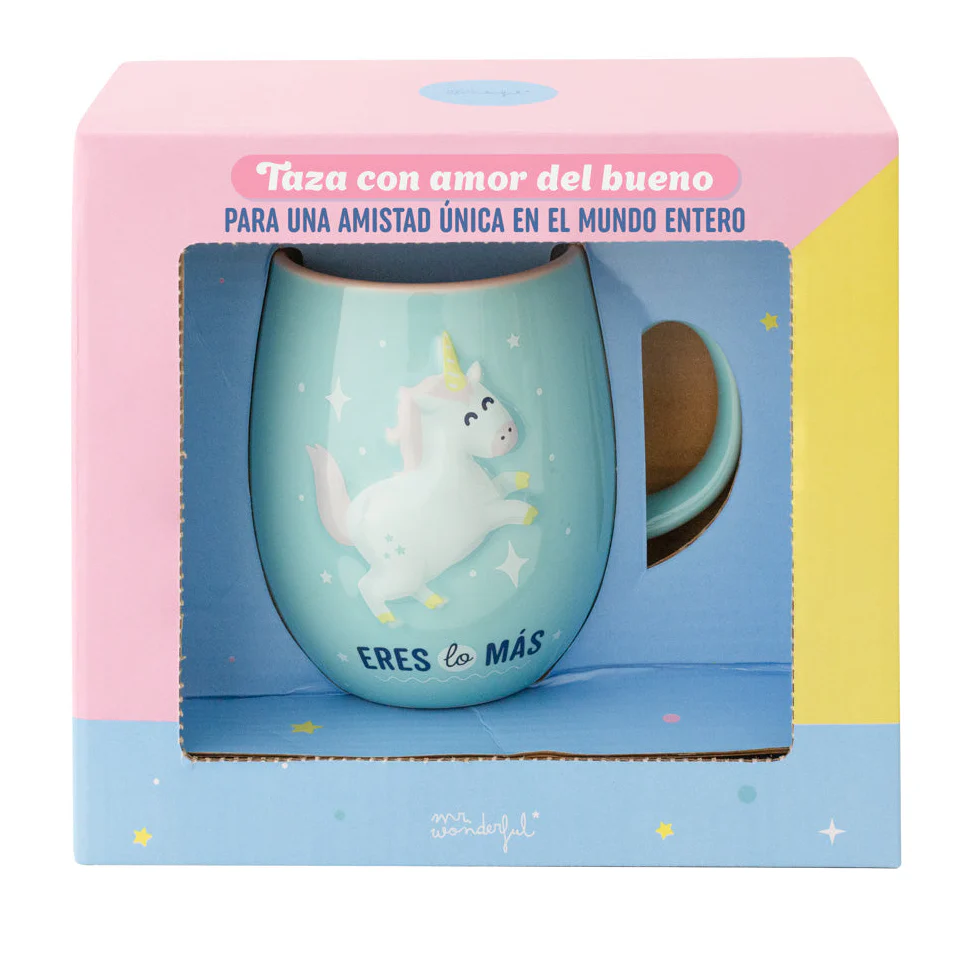 TAZA CON RELIEVE DE UNICORNIO - ERES LO MÁS - Imagen 3