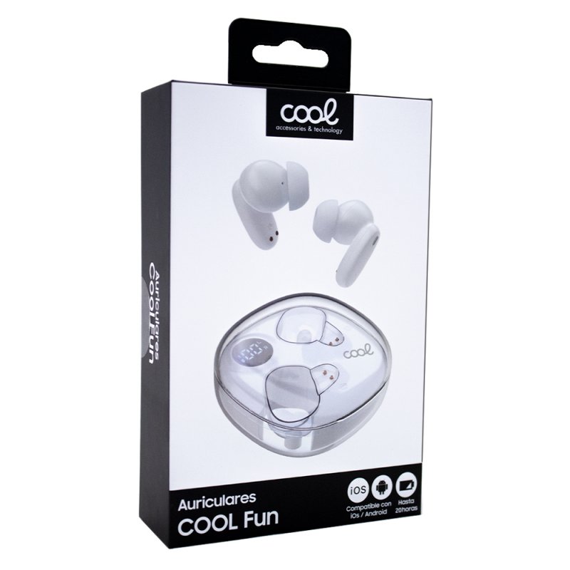 AURICULARES STEREO BLUETOOTH DUAL EARBUDS COOL FUN BLANCO - Imagen 9