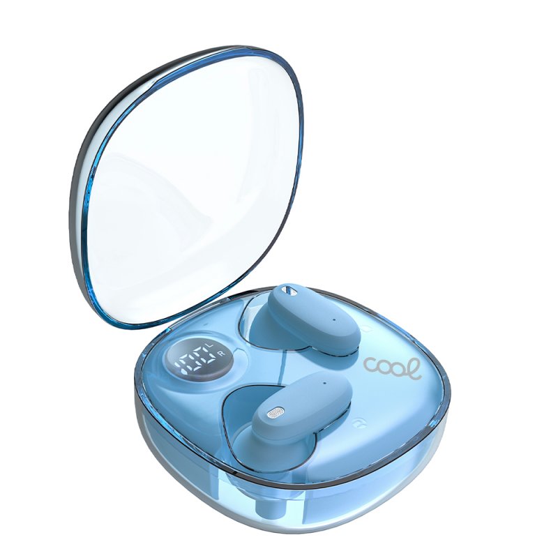 AURICULARES STEREO BLUETOOTH DUAL EARBUDS COOL FUN CELESTE - Imagen 3