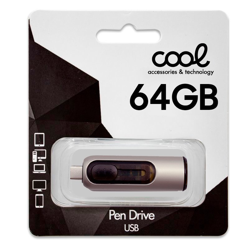 PEN DRIVE USB 64GB 3.0 COOL TIPO-C / USB (2 en 1) - Imagen 9