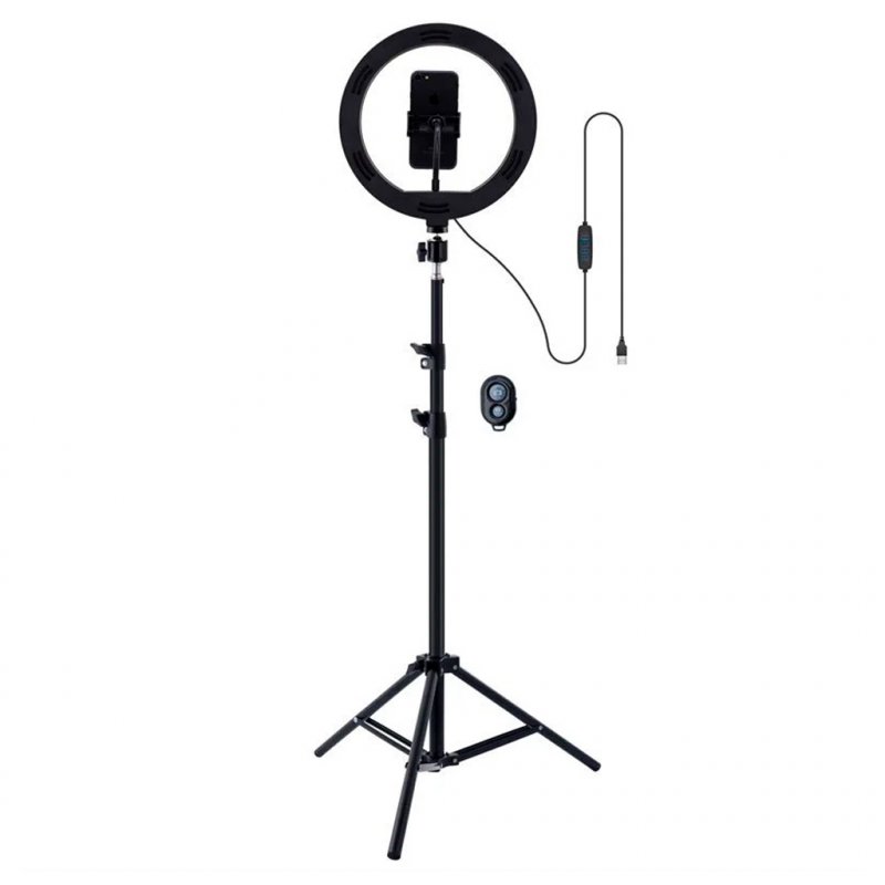 SOPORTE TRÍPODE (180 cm) ARO DE LUZ LED COOL + MANDO BLUETOOTH - Imagen 5